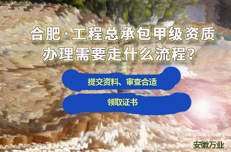 合肥工程總承包甲級資質(zhì)辦理需要走什么流程?